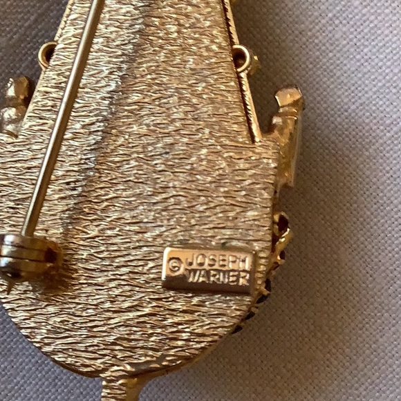 *RARE* JOSEPH WARNER 1950s 1960s CHANDELIER CHRISTMAS TREE 🎄 BROOCH, Signed - Picture 5 of 7